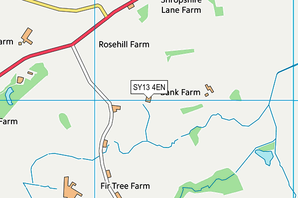 SY13 4EN map - OS VectorMap District (Ordnance Survey)