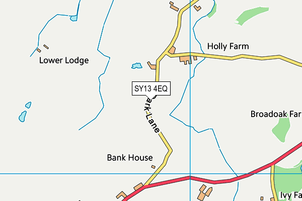 SY13 4EQ map - OS VectorMap District (Ordnance Survey)