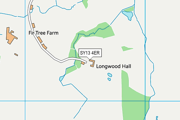 SY13 4ER map - OS VectorMap District (Ordnance Survey)