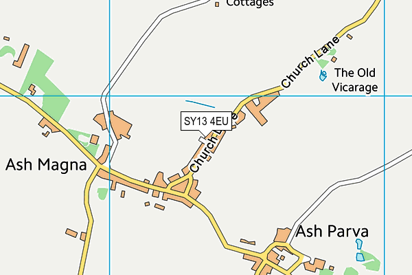 SY13 4EU map - OS VectorMap District (Ordnance Survey)
