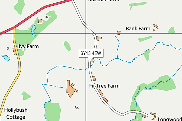 SY13 4EW map - OS VectorMap District (Ordnance Survey)