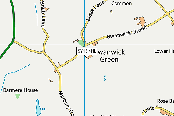 SY13 4HL map - OS VectorMap District (Ordnance Survey)