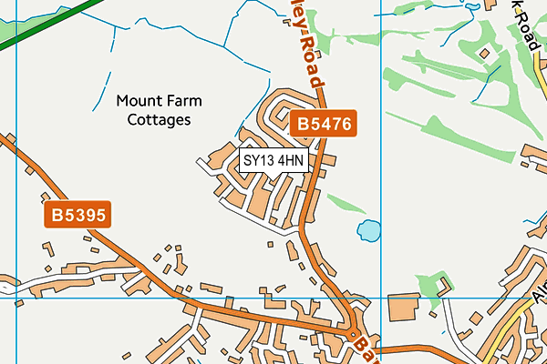 SY13 4HN map - OS VectorMap District (Ordnance Survey)