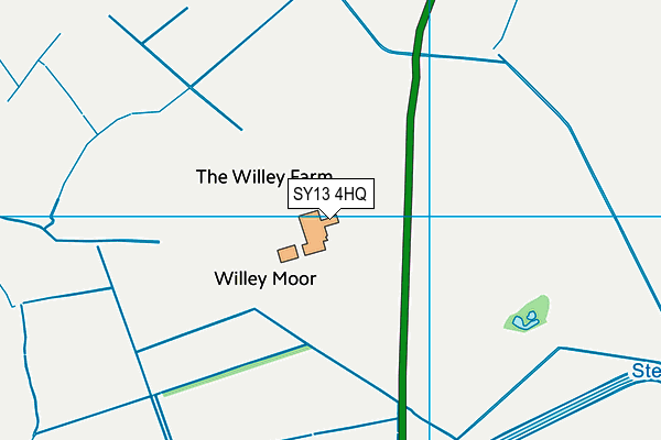 SY13 4HQ map - OS VectorMap District (Ordnance Survey)