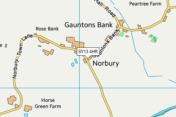 SY13 4HR map - OS VectorMap District (Ordnance Survey)