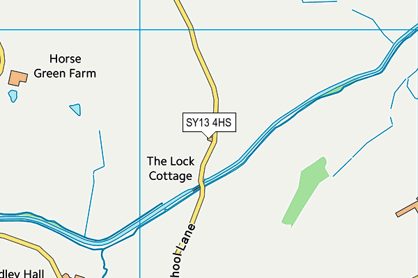 SY13 4HS map - OS VectorMap District (Ordnance Survey)