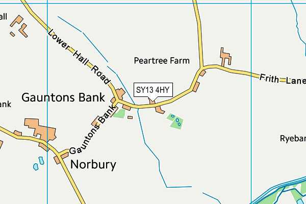 SY13 4HY map - OS VectorMap District (Ordnance Survey)