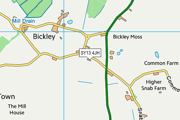 SY13 4JH map - OS VectorMap District (Ordnance Survey)