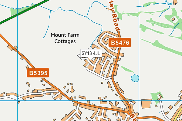 SY13 4JL map - OS VectorMap District (Ordnance Survey)