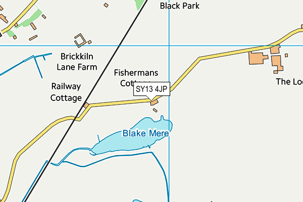 SY13 4JP map - OS VectorMap District (Ordnance Survey)