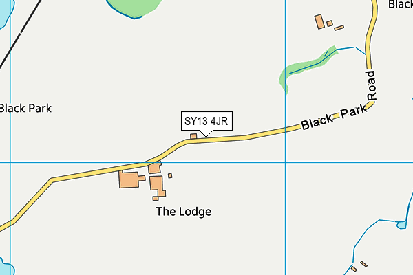 SY13 4JR map - OS VectorMap District (Ordnance Survey)