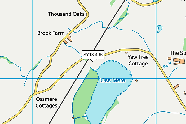 SY13 4JS map - OS VectorMap District (Ordnance Survey)