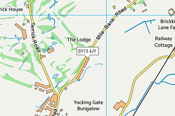 SY13 4JY map - OS VectorMap District (Ordnance Survey)