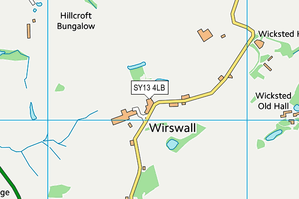 SY13 4LB map - OS VectorMap District (Ordnance Survey)