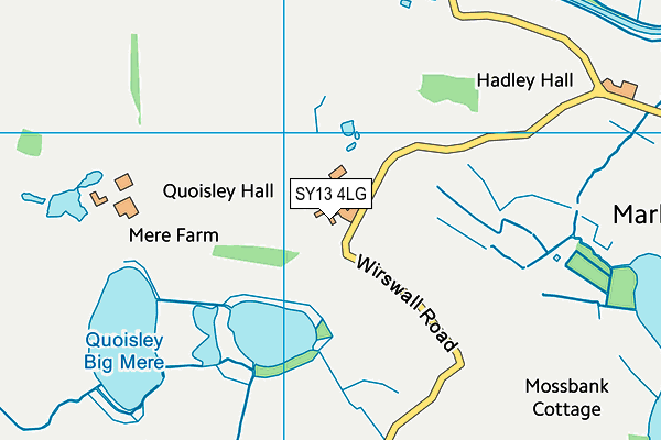 SY13 4LG map - OS VectorMap District (Ordnance Survey)