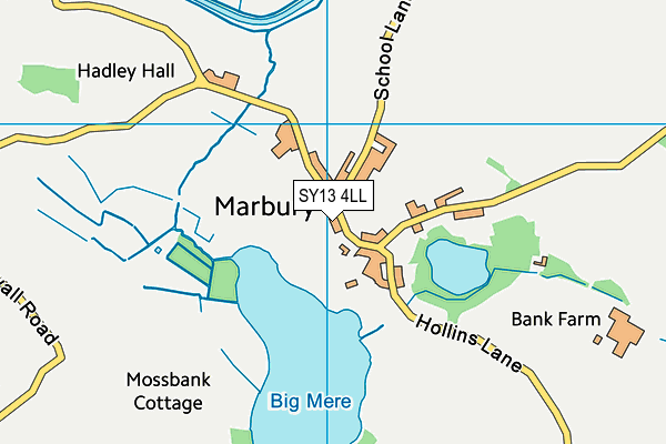 SY13 4LL map - OS VectorMap District (Ordnance Survey)