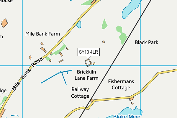 SY13 4LR map - OS VectorMap District (Ordnance Survey)