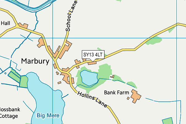 SY13 4LT map - OS VectorMap District (Ordnance Survey)