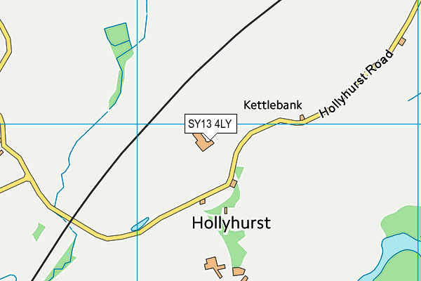 SY13 4LY map - OS VectorMap District (Ordnance Survey)