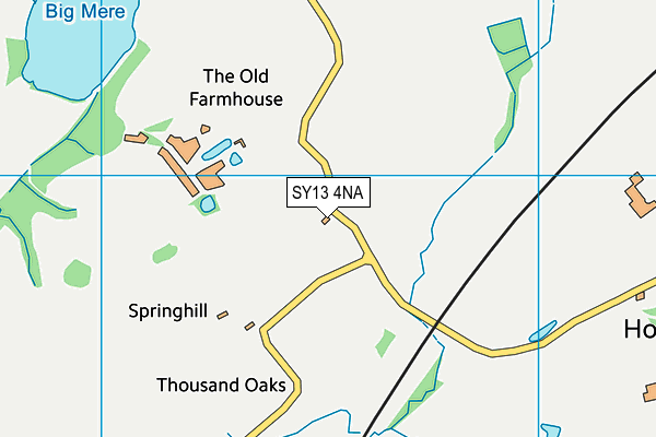 SY13 4NA map - OS VectorMap District (Ordnance Survey)