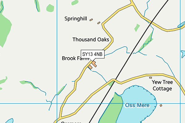 SY13 4NB map - OS VectorMap District (Ordnance Survey)