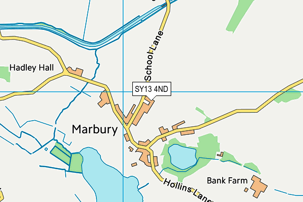 SY13 4ND map - OS VectorMap District (Ordnance Survey)