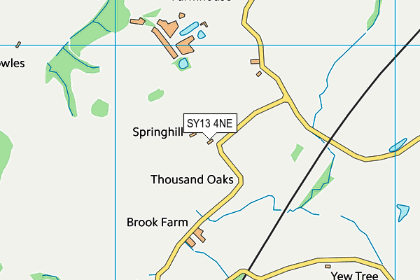 SY13 4NE map - OS VectorMap District (Ordnance Survey)