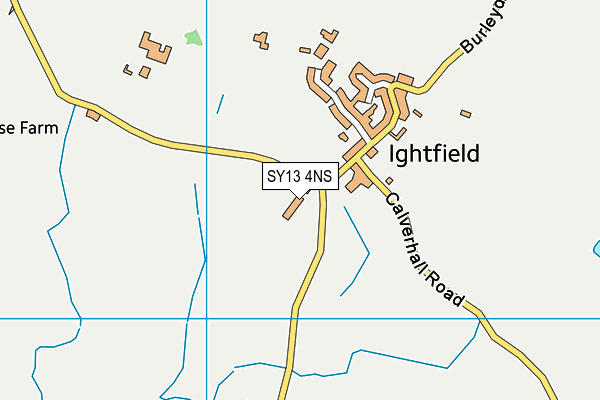 SY13 4NS map - OS VectorMap District (Ordnance Survey)