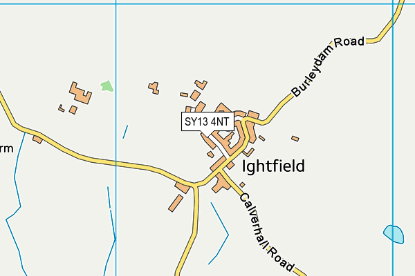 SY13 4NT map - OS VectorMap District (Ordnance Survey)