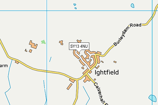 SY13 4NU map - OS VectorMap District (Ordnance Survey)