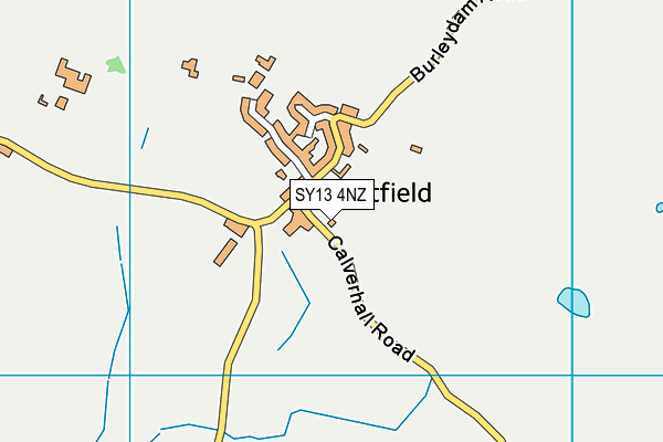 SY13 4NZ map - OS VectorMap District (Ordnance Survey)