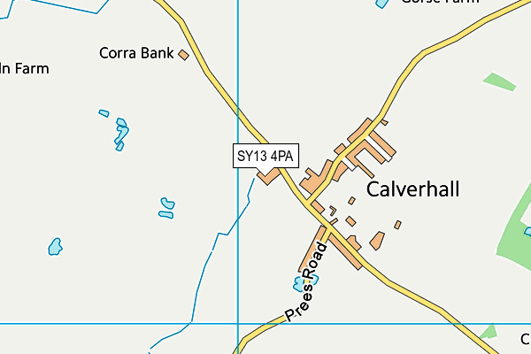 SY13 4PA map - OS VectorMap District (Ordnance Survey)