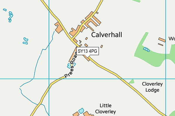 SY13 4PG map - OS VectorMap District (Ordnance Survey)