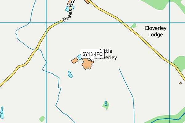 SY13 4PQ map - OS VectorMap District (Ordnance Survey)