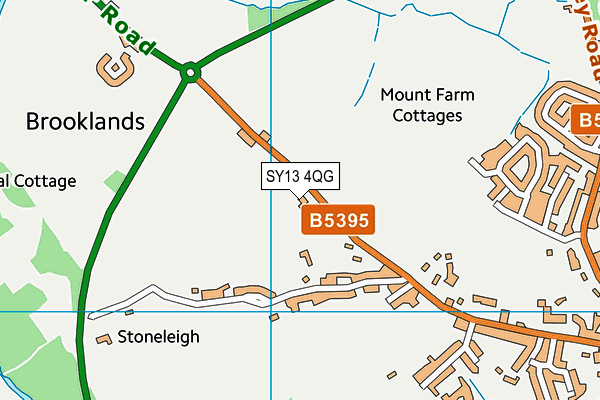 SY13 4QG map - OS VectorMap District (Ordnance Survey)