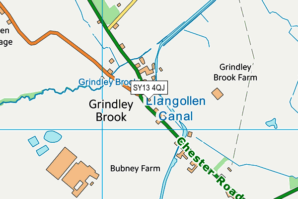 SY13 4QJ map - OS VectorMap District (Ordnance Survey)