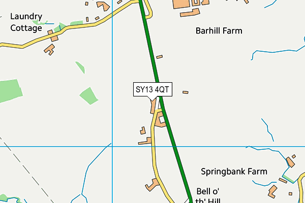 SY13 4QT map - OS VectorMap District (Ordnance Survey)