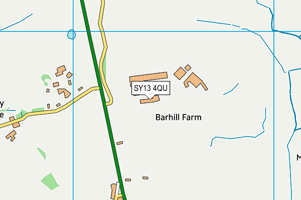 SY13 4QU map - OS VectorMap District (Ordnance Survey)