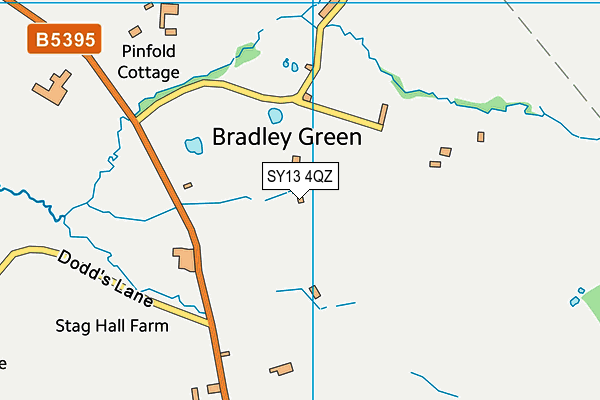 SY13 4QZ map - OS VectorMap District (Ordnance Survey)