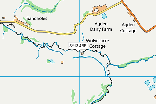 SY13 4RE map - OS VectorMap District (Ordnance Survey)