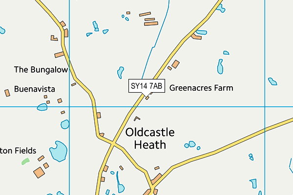 SY14 7AB map - OS VectorMap District (Ordnance Survey)