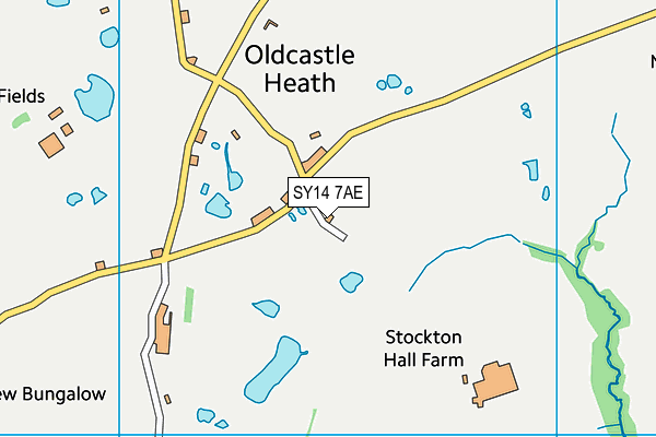 SY14 7AE map - OS VectorMap District (Ordnance Survey)