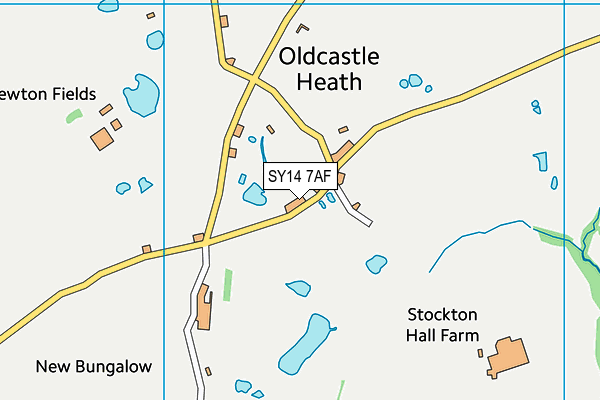 SY14 7AF map - OS VectorMap District (Ordnance Survey)