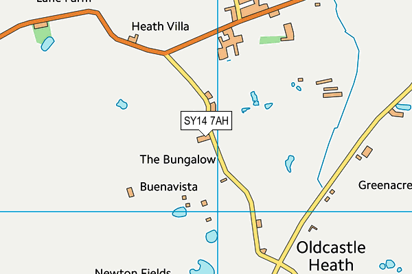 SY14 7AH map - OS VectorMap District (Ordnance Survey)
