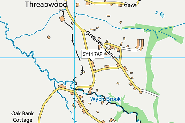 SY14 7AP map - OS VectorMap District (Ordnance Survey)