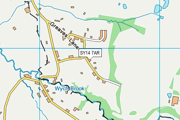 SY14 7AR map - OS VectorMap District (Ordnance Survey)