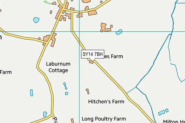 SY14 7BH map - OS VectorMap District (Ordnance Survey)