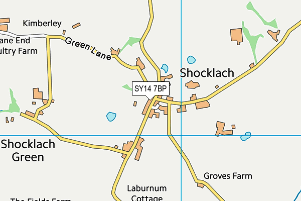 SY14 7BP map - OS VectorMap District (Ordnance Survey)