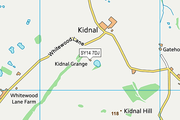 SY14 7DJ map - OS VectorMap District (Ordnance Survey)