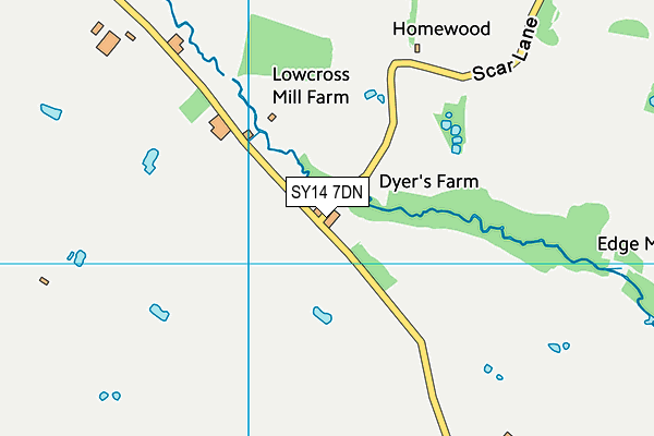 SY14 7DN map - OS VectorMap District (Ordnance Survey)